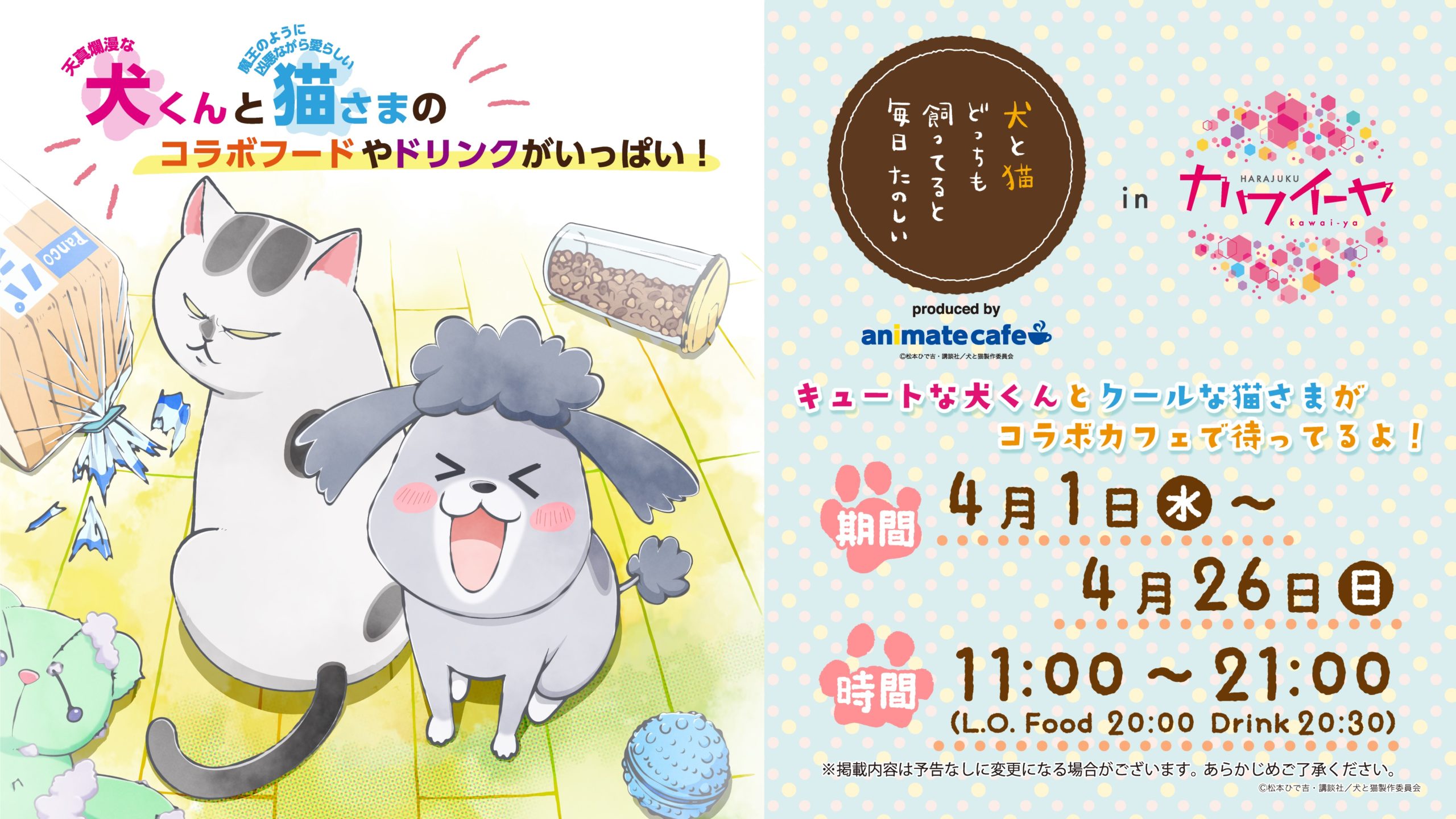 原宿カワイーヤでのコラボカフェが開催決定！